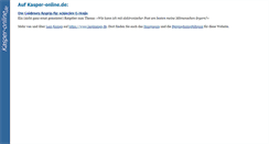 Desktop Screenshot of kasper-online.de