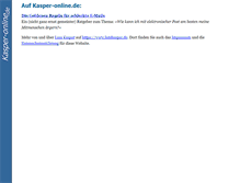 Tablet Screenshot of kasper-online.de